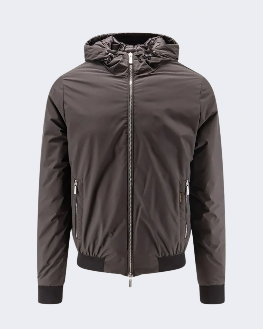 ONIRO Brown Hooded Bomber Jacket