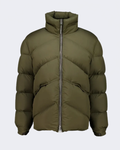 Olive Green Microfibre Down Puffer Jacket