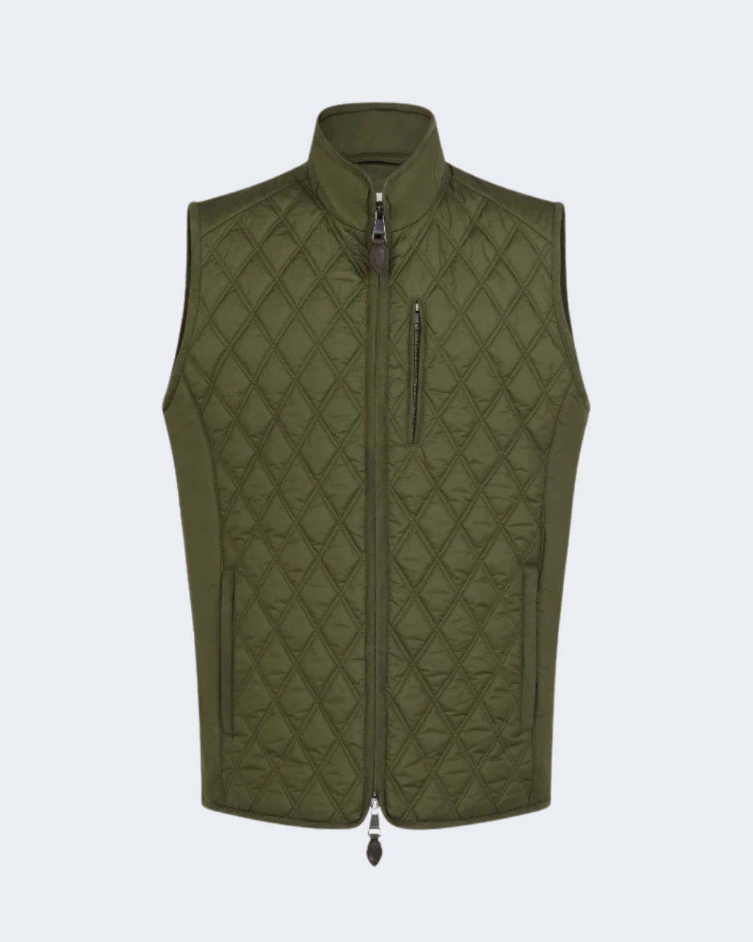 Olive Moorland Light Quilt Gilet