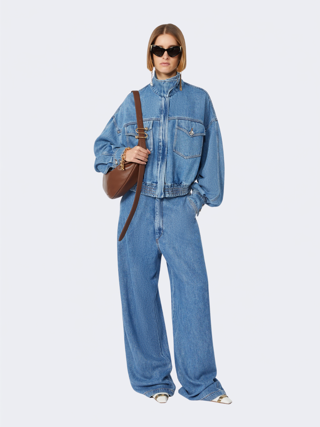 Oversized Tencel Jeans Midnight Blue