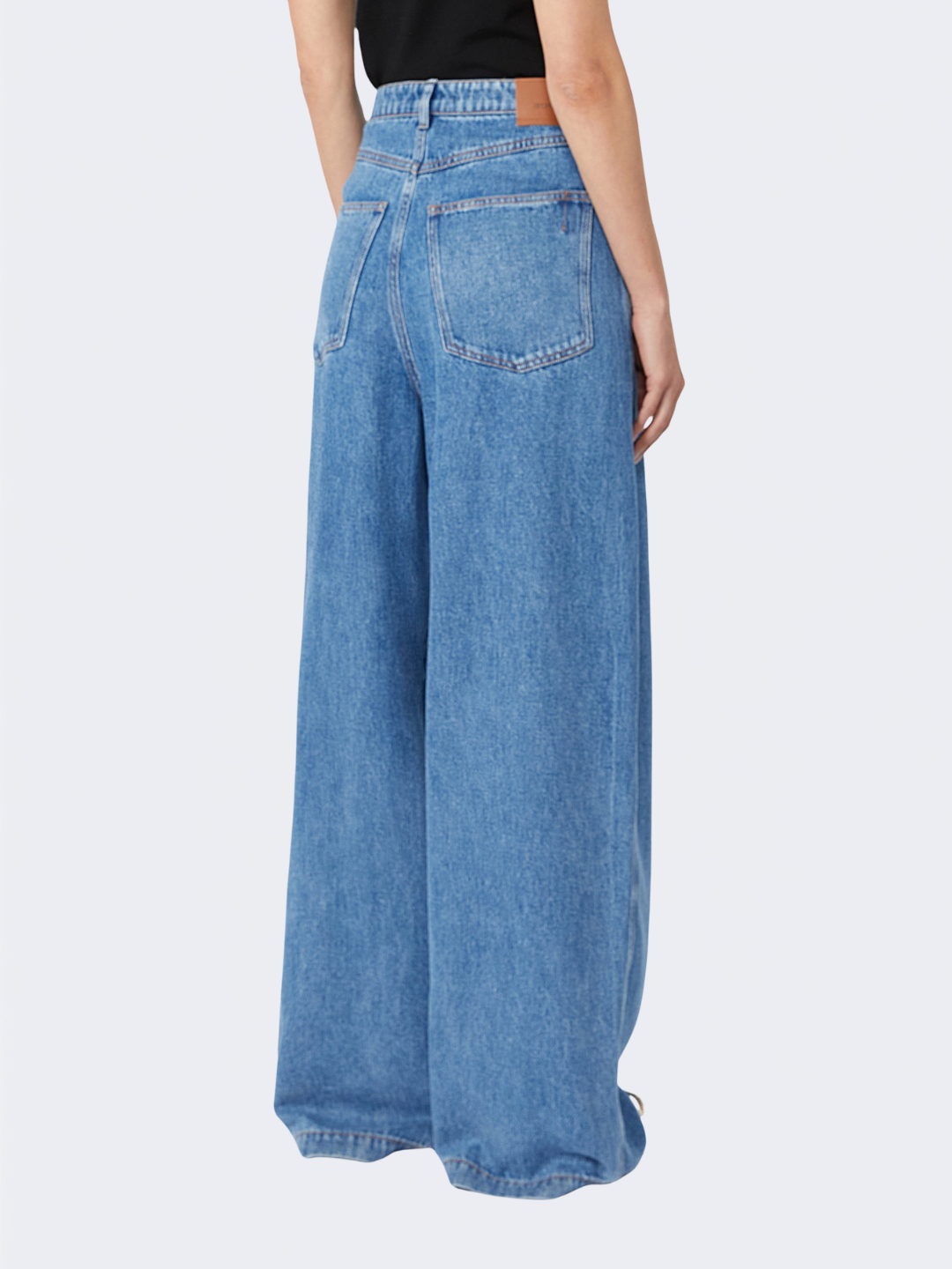 Oversized Tencel Jeans Midnight Blue