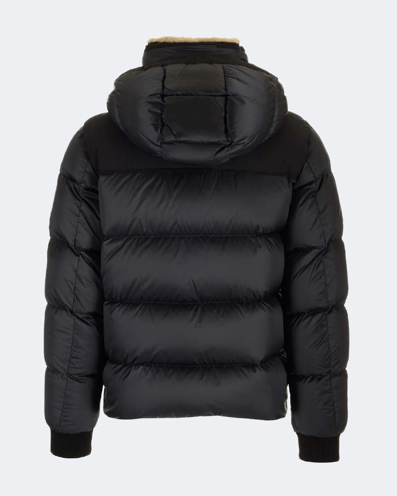 JAKE Black Shearling Collar Down Jacket