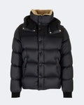 JAKE Black Shearling Collar Down Jacket