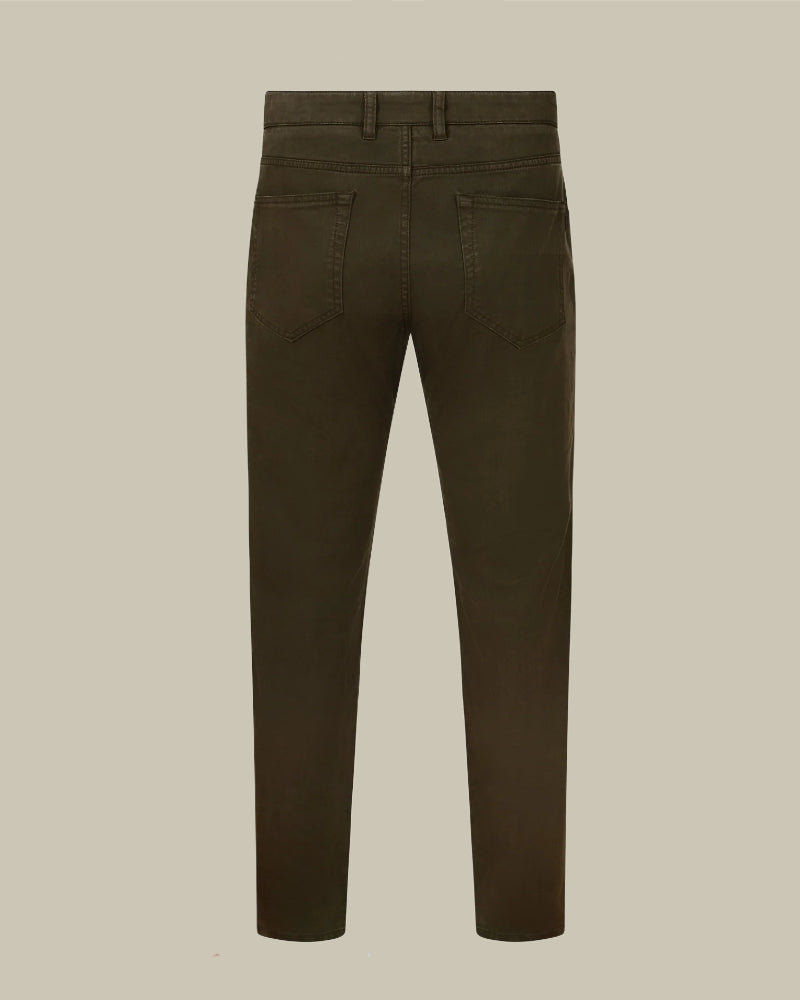 Forest Green 5 Pocket Trouser