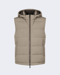 RICK Beige Padded Hood Gilet