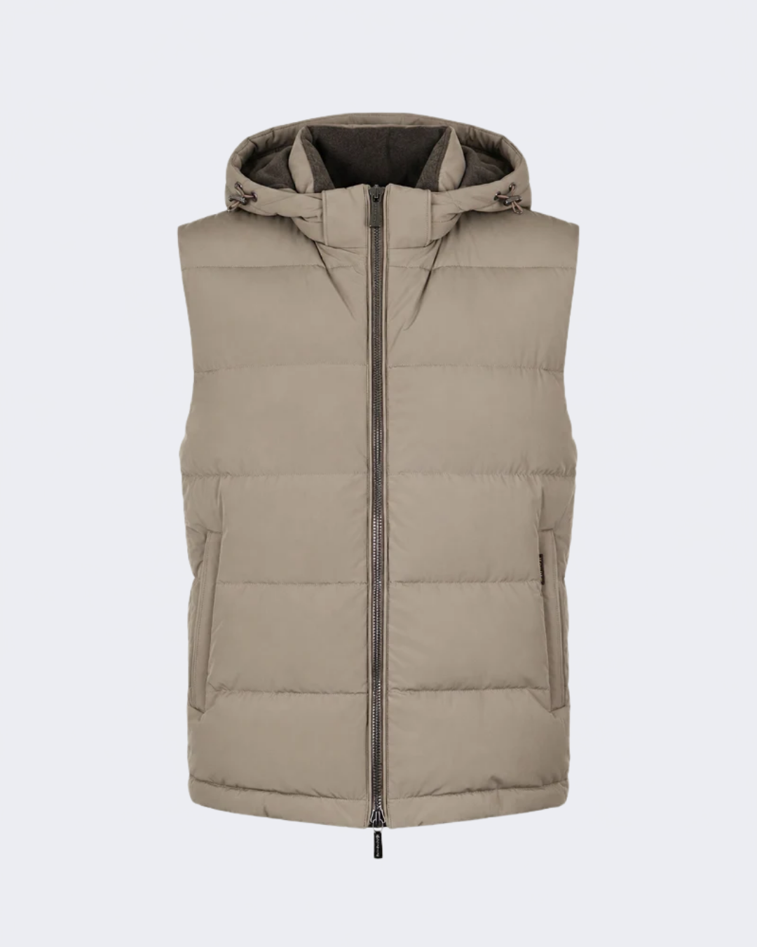 RICK Beige Padded Hood Gilet