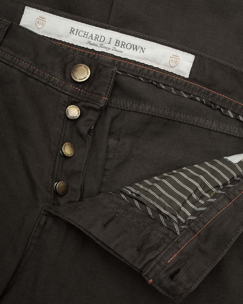 TOKYO Mocca Cashmere Blend 5 Pocket Trouser