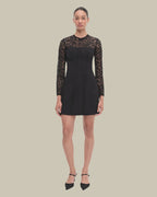 Primm Black Long Sleeve Mini Dress
