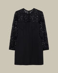 Primm Black Long Sleeve Mini Dress