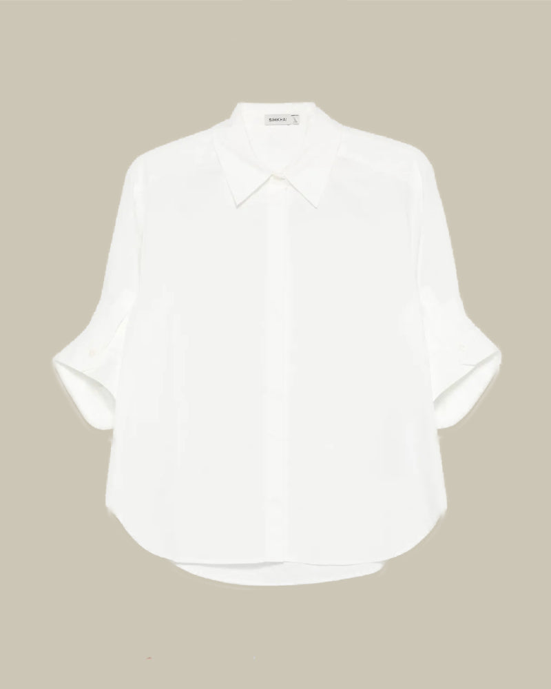 Gemma 3/4 Sleeve White Shirt