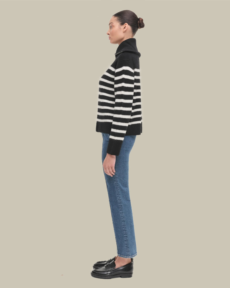 Landry Striped Cashmere Sweater