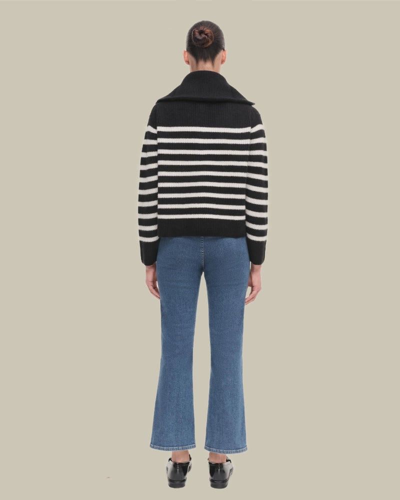 Landry Striped Cashmere Sweater