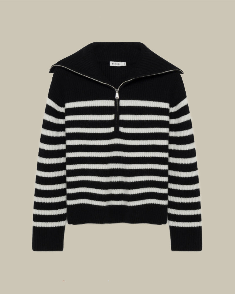 Landry Striped Cashmere Sweater