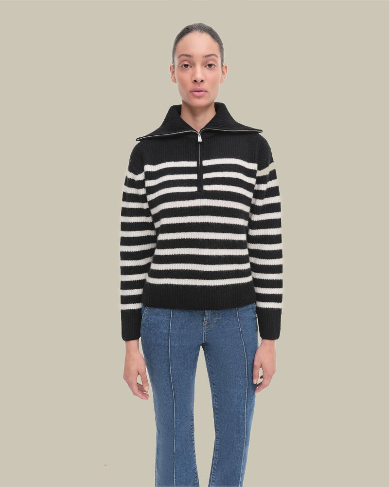 Landry Striped Cashmere Sweater