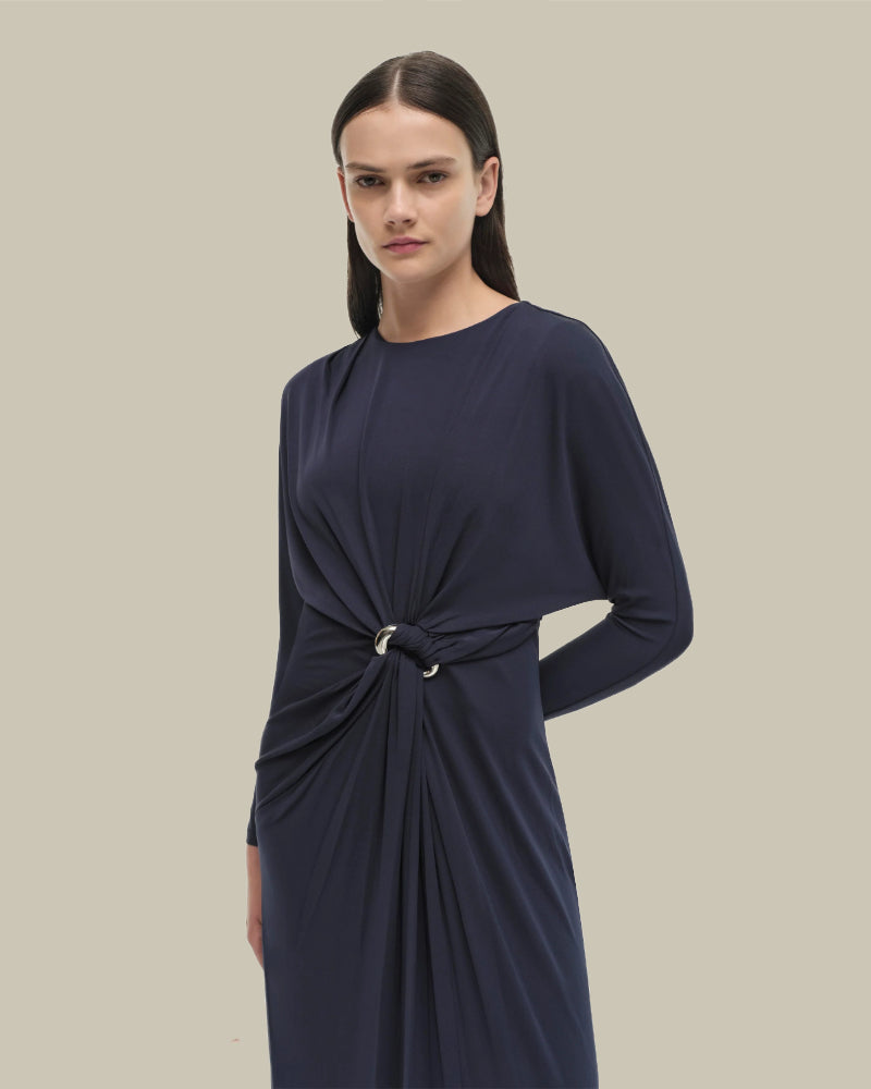 Maisie Long Sleeve Dress Midnight