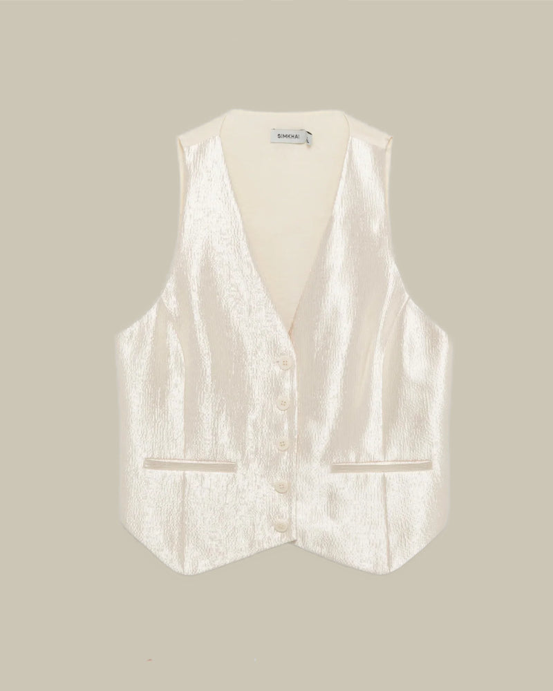 Deb Textured Satin Vest