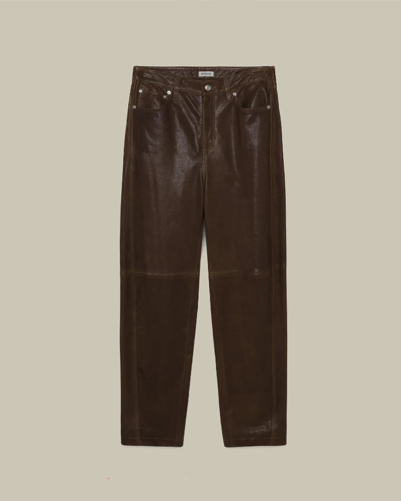 Waldon Curved Leg Trouser Cocoa