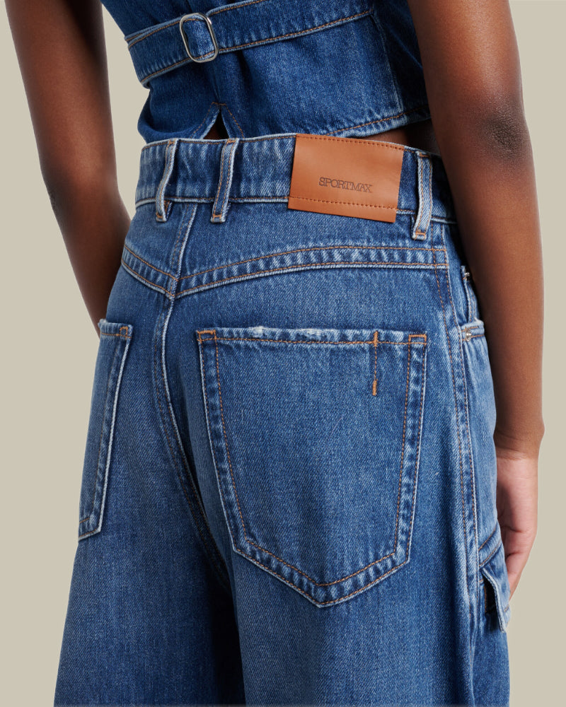 Midnight Blue Denim Cargo Trouser