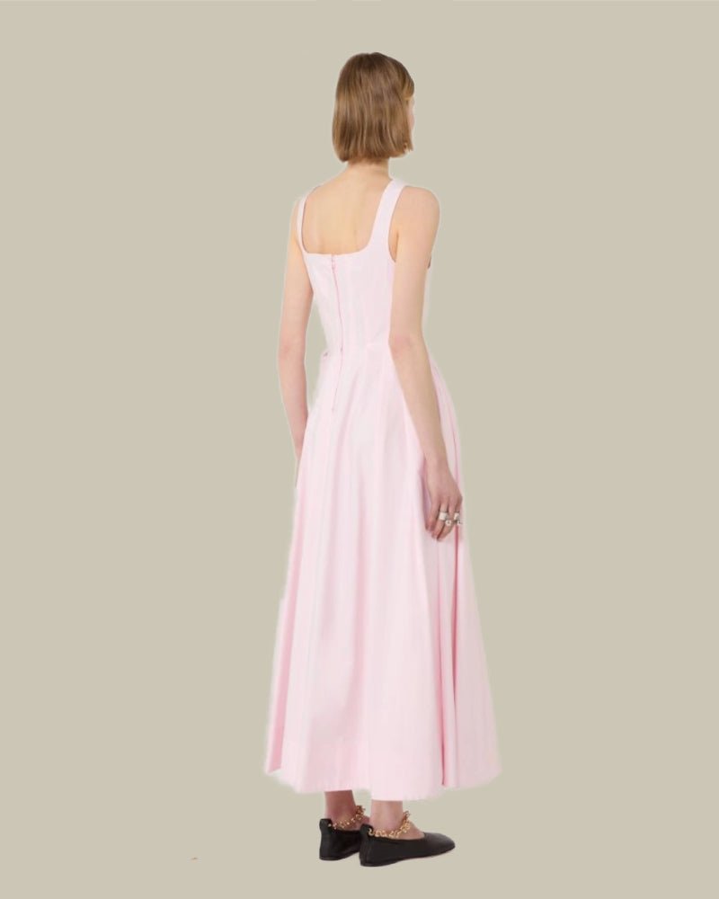Long Sleeveless Pure Cotton Dress