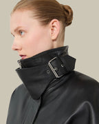 Black Short Leather Jacket