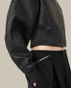 Black Short Leather Jacket