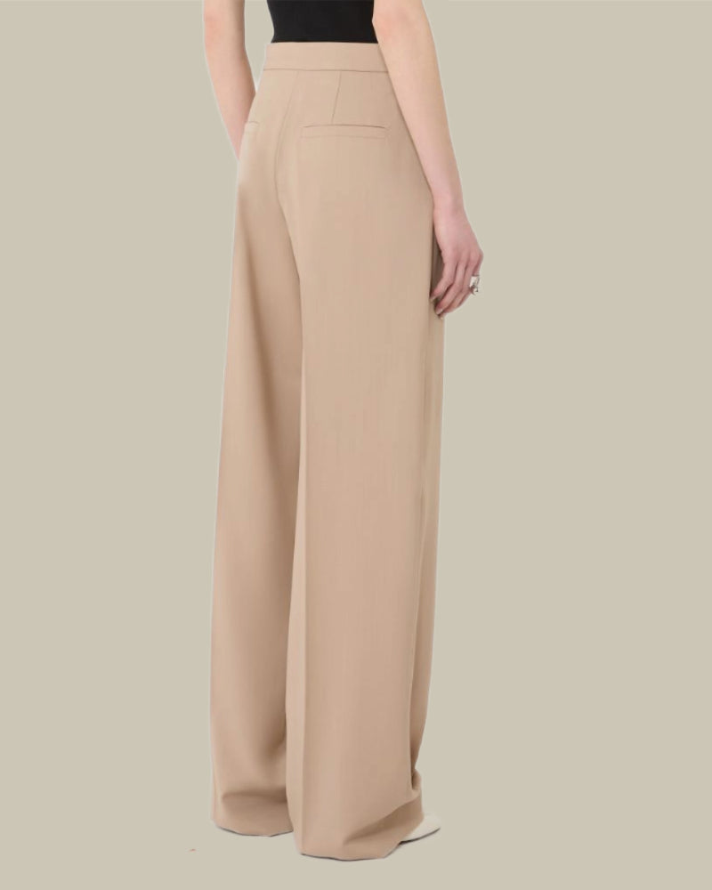 Abituro Beige Wool Trouser