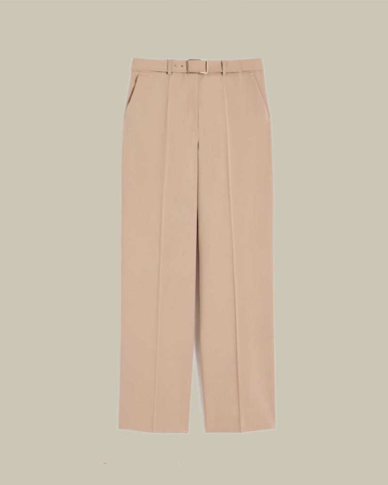 Abituro Beige Wool Trouser