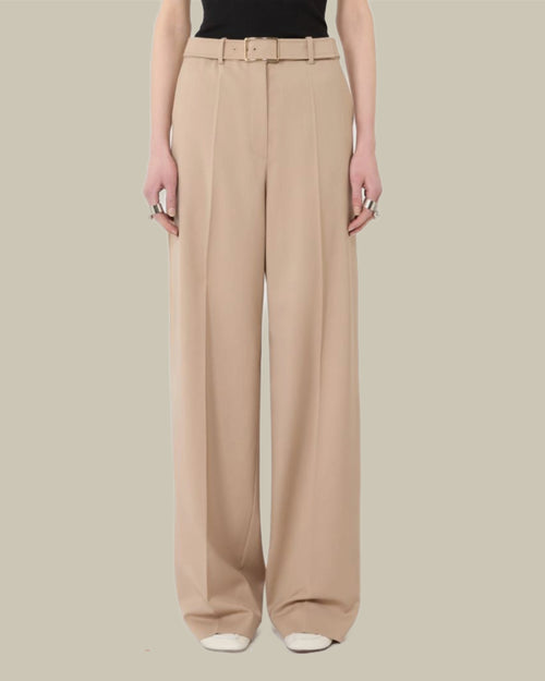 Abituro Beige Wool Trouser