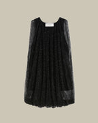 Black Mesh Crystal Top