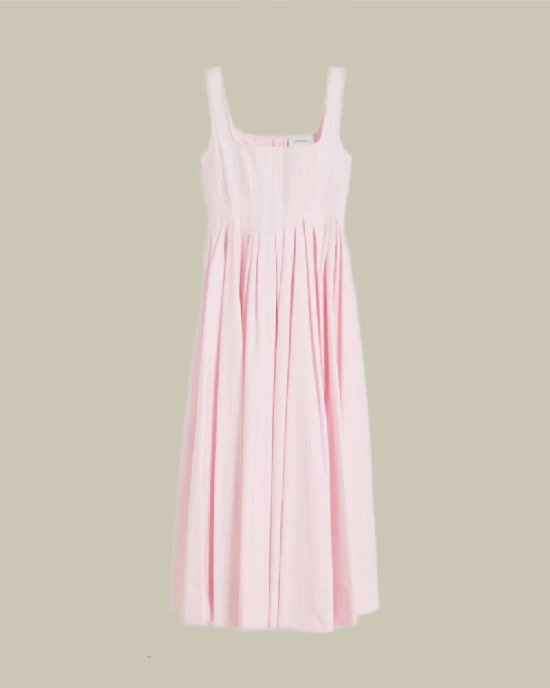 Long Sleeveless Pure Cotton Dress