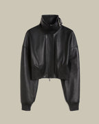 Black Short Leather Jacket