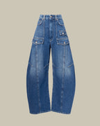 Midnight Blue Denim Cargo Trouser