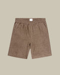 Linen Drawstring Short Walnut