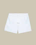 Sky Blue & White Fine Stripe Swim Shorts