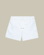 Sky Blue & White Fine Stripe Swim Shorts