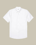 Short Sleeve Linen Shirt White