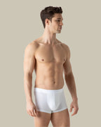 White Stretch Cotton Trunks Twinpack