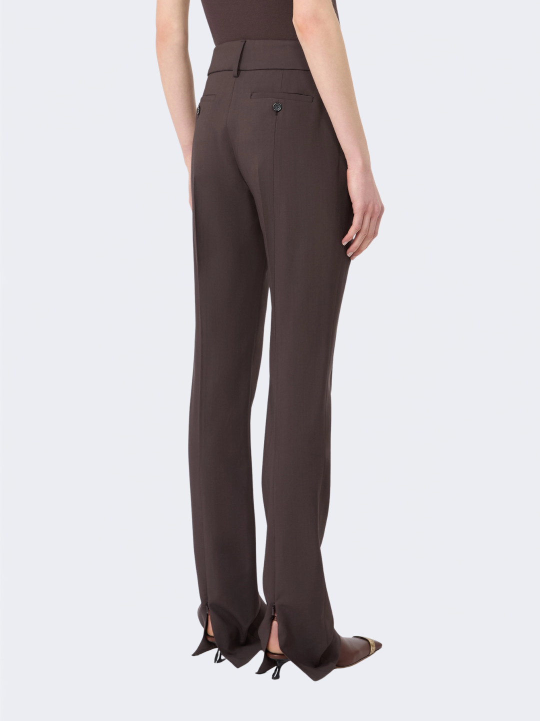Slim Fit Stretch Viscose Trousers