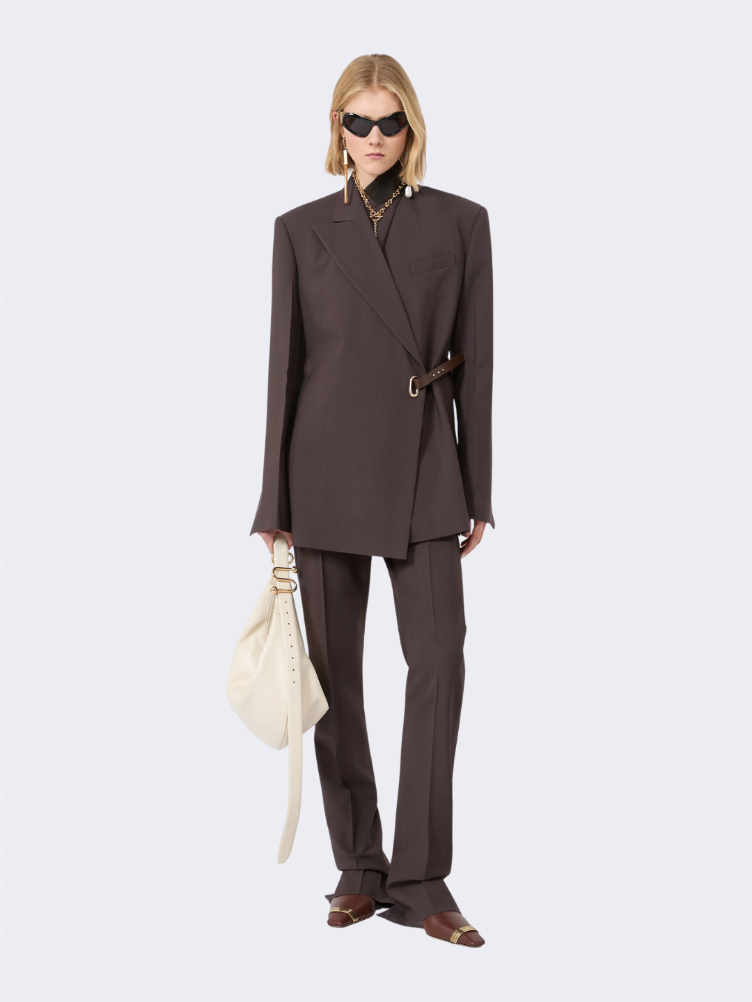 Slim Fit Stretch Viscose Trousers