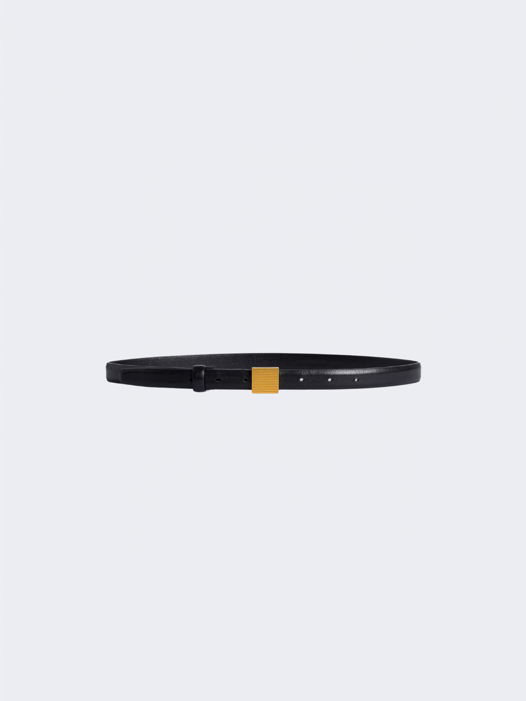 Black Nappa Plonge' Belt