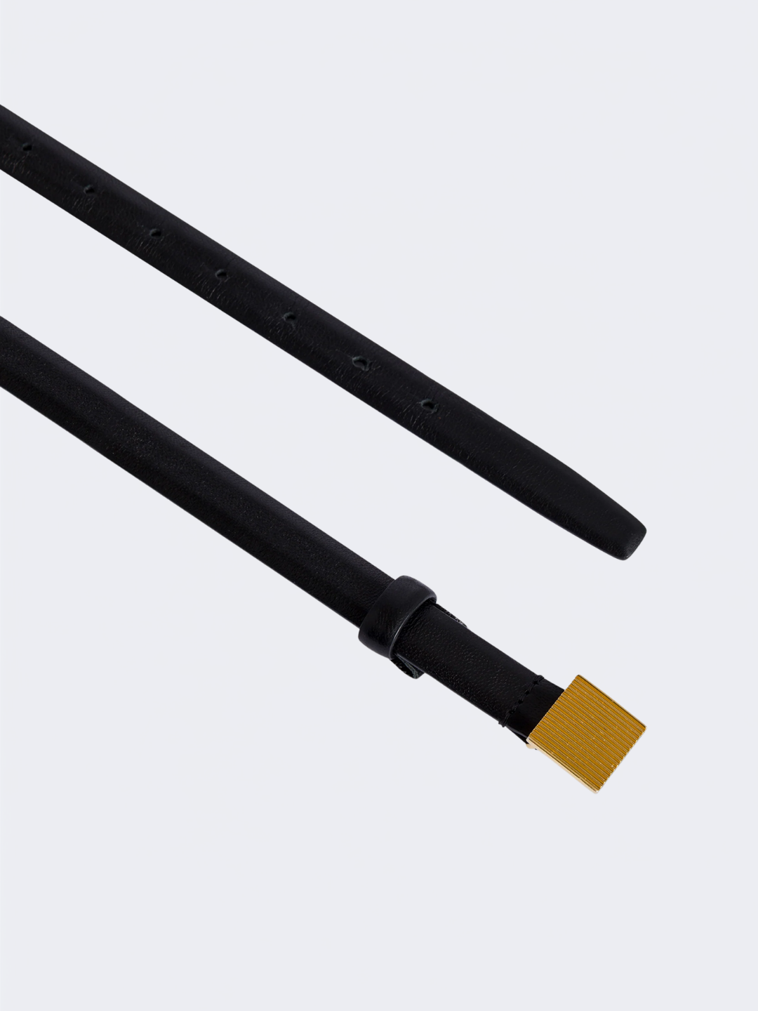 Black Nappa Plonge' Belt