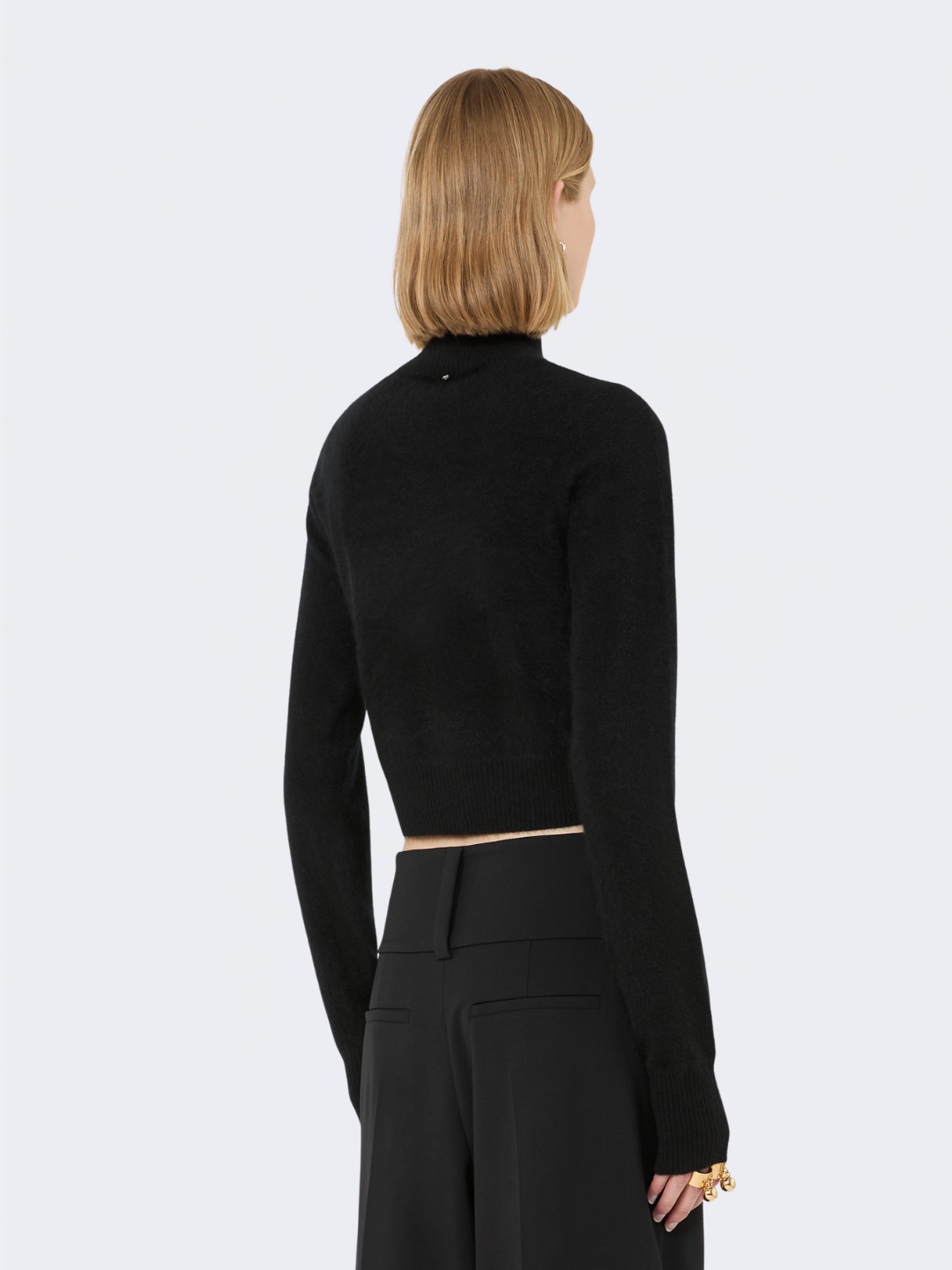 Slim Pure Cashmere Sweater Black