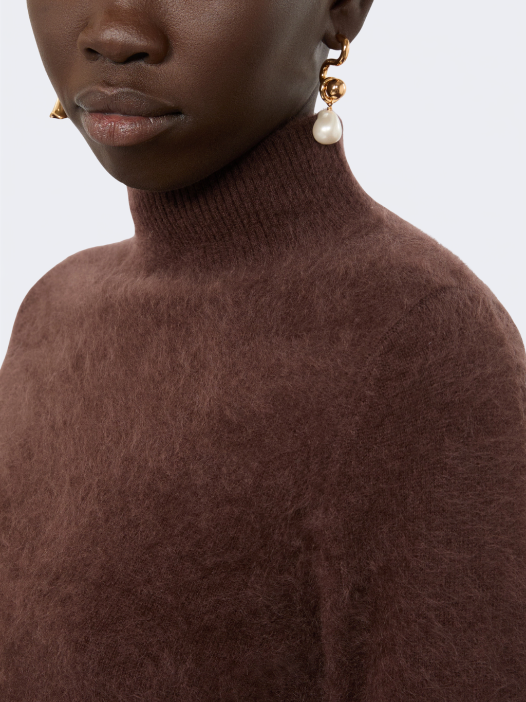 Slim Pure Cashmere Sweater Chocolate