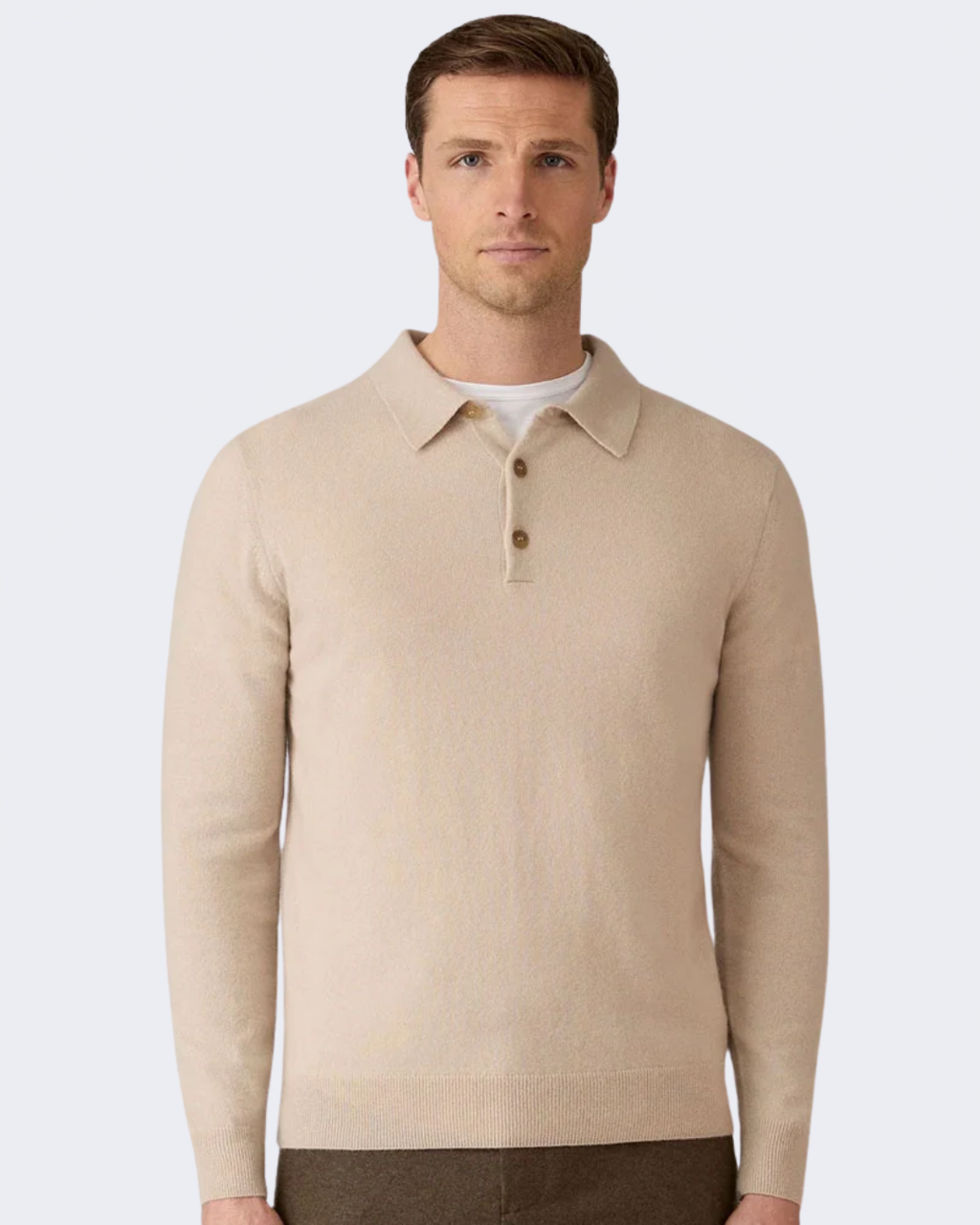 Swansdown Pure Cashmere Knit Polo