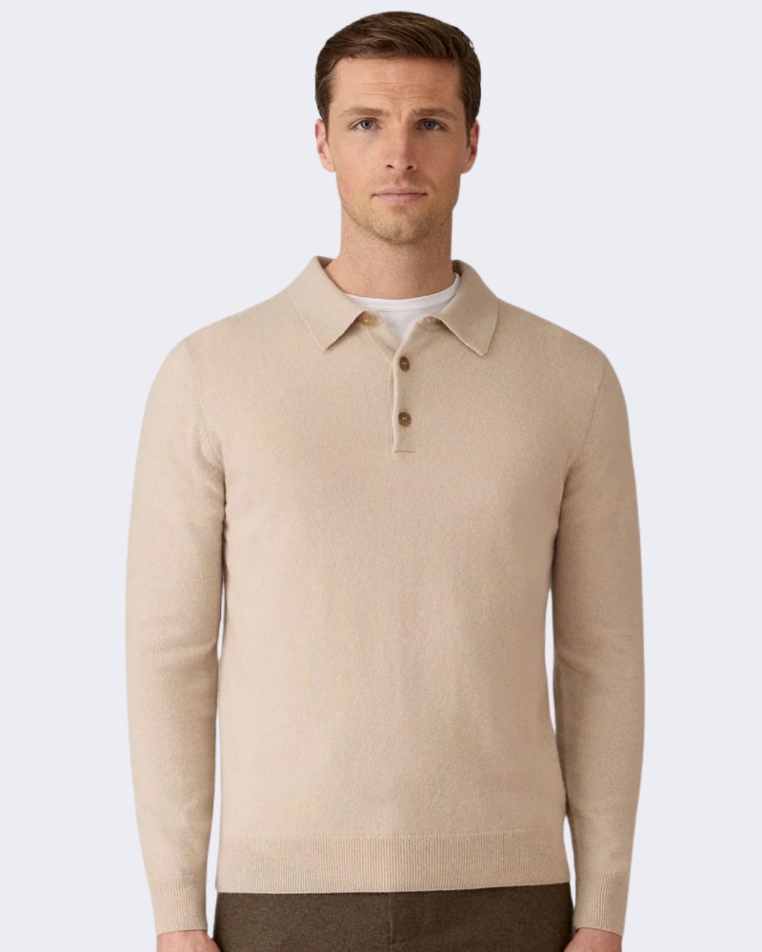 Swansdown Pure Cashmere Knit Polo
