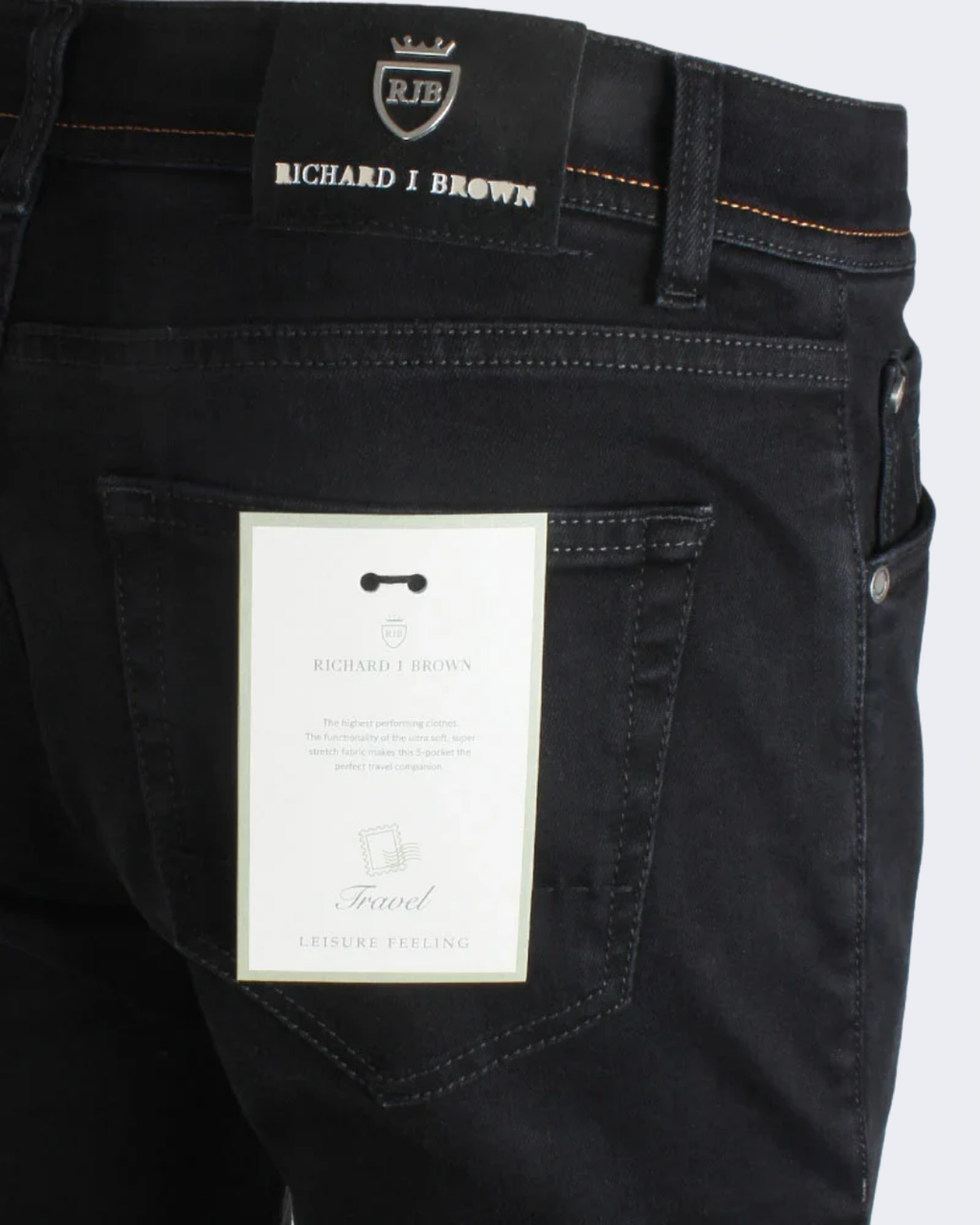 TOKYO Black Slim Fit 5 Pocket Travel Jean