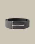 Soft Grain Leather Reversible Slim T Belt