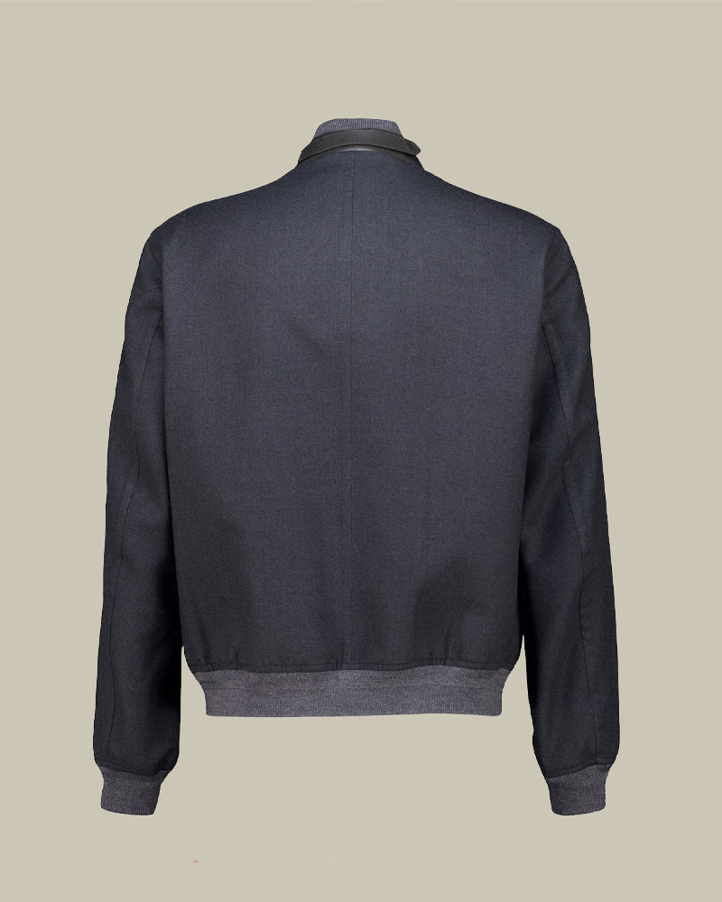 Double Splittable Light Wool Bomber