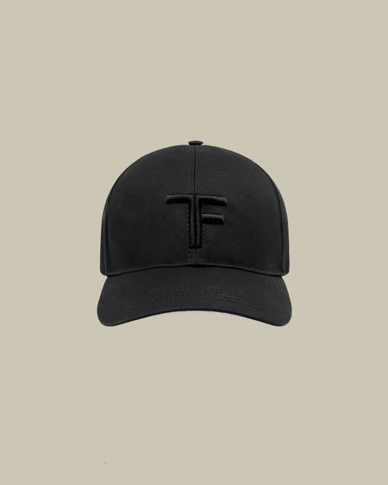 Canvas & Smooth Leather Detailing Cap Black