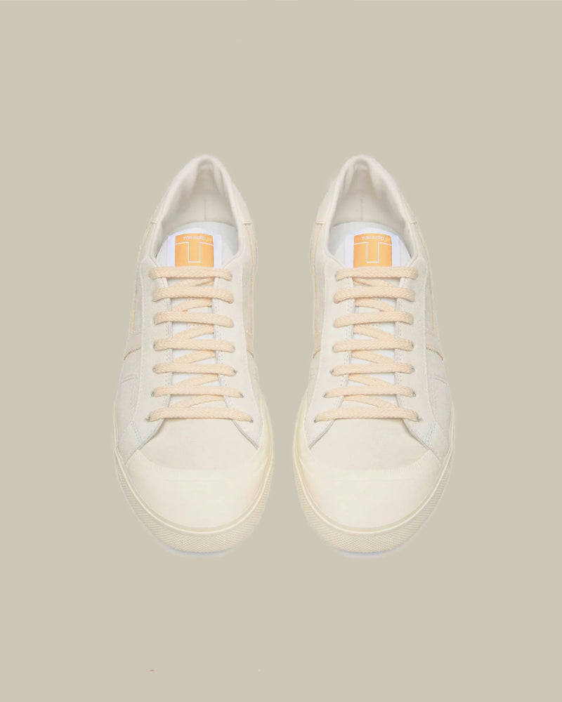 White & Beige Suede Jarvis Sneaker